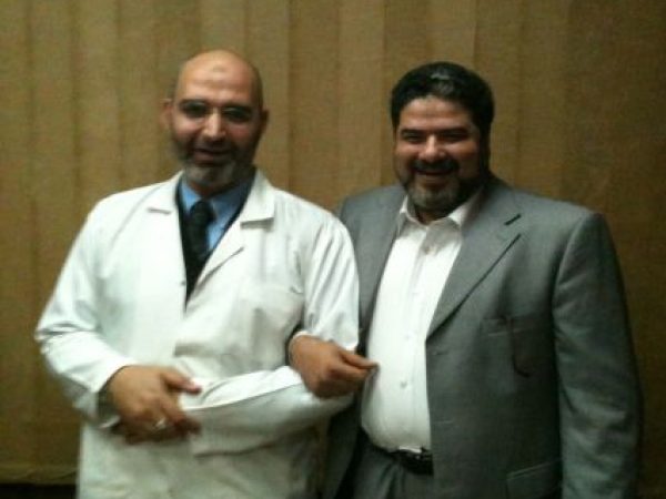 الدكتور أمير صالح مع الشيخ رضا طعيمه